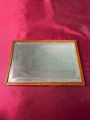 Mirror from old barbershop used, 1950-1960 era