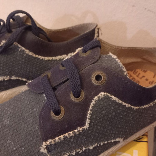 Blue moccasin shoes size 41, Italian