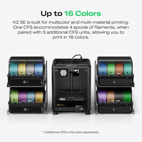Creality K2 SE Combo with CFS multicolor 3D printer up to 16 colors