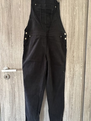 ASOS Slim Fit Denim Jumpsuit Size 36 Brand New Black