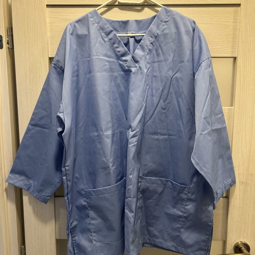 Work Tunic and Pants Unisex Light Blue New