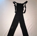 Bershka slim knitted jumpsuit like new, black, size XS