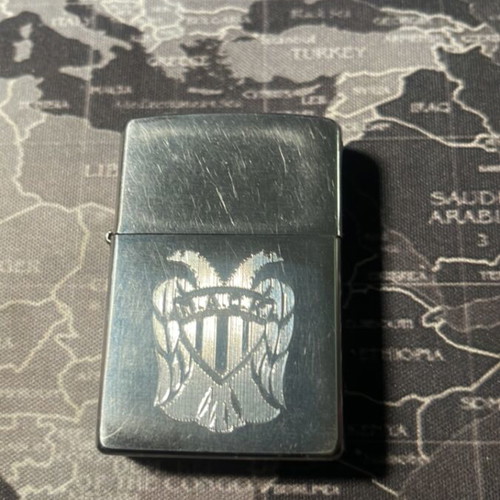 Zippo lighter used with PAOK emblem