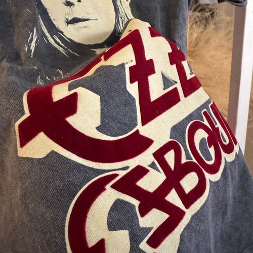 Vintage Y2K Ozzy Osbourne Merch Tee Shirt used, faded black, size S