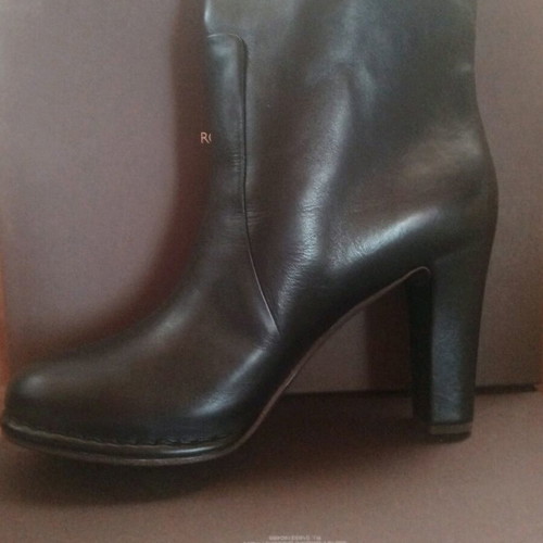 Roberto Del Carlo leather ankle boots new, size 39.5, black