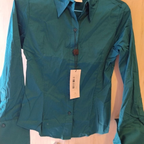 D&G women's shirt M, petrol emerald green, new with tags
