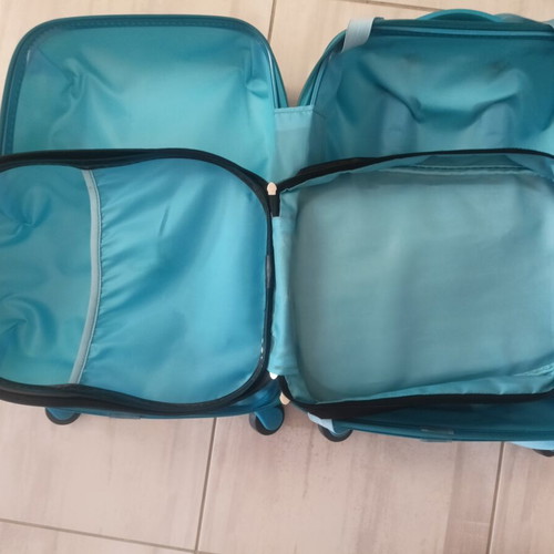 Small travel suitcase, blue