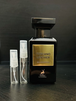 Maison Alhambra Toscano Leather δείγματα αρώματος κατόπιν παραγγελίας
