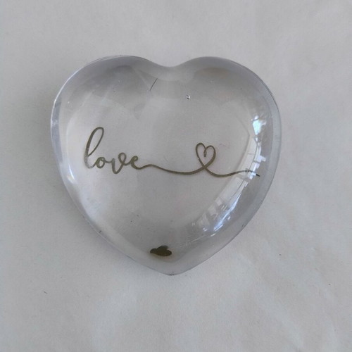 Glass decorative heart like new