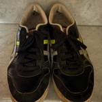 Asics leather sneakers used, size 46, black