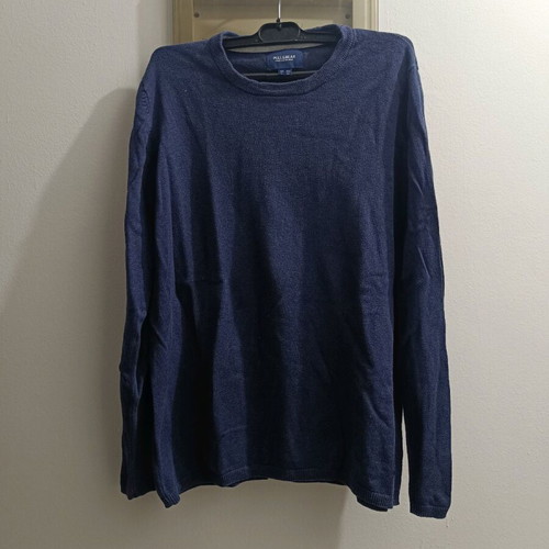 Pull and Bear men's sweater used, blue, size L, thin knit