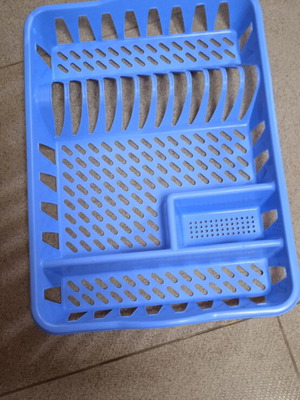 Dish rack, blue, 44x32 cm