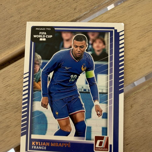 Kylian Mbappe Road to World Cup cards lot like new, 2 base 1 optic