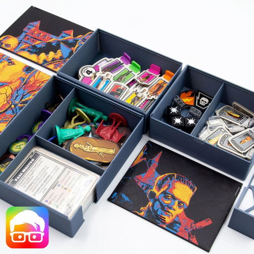 Horrified Board Game Organizer new, fits sleeved cards
