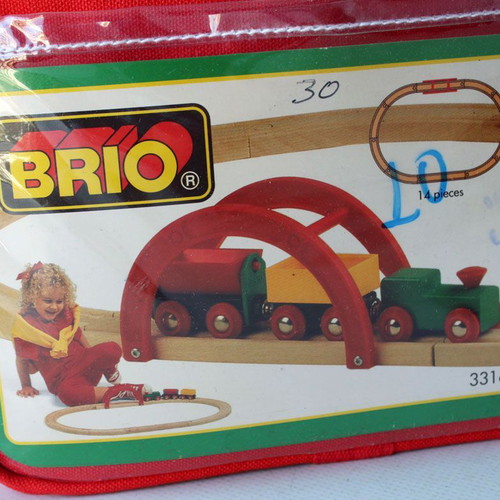 Vintage 1996 Brio Wooden Train Playset 33163 new