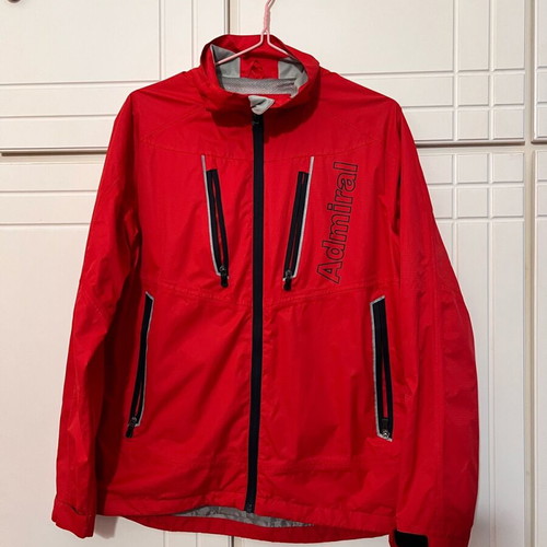 Admiral Men's Jacket Red With Grey Details Like New Size S