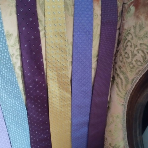 Salvatore Ferragamo silk ties collection like new, set of 9