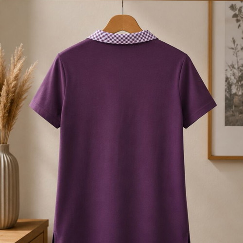 Polo shirt XL used, 100% cotton, purple