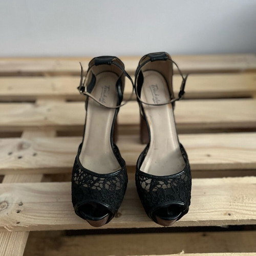 Tsoukalas Shoes high heels used, black, size 41
