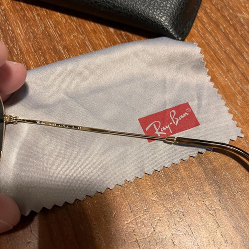 Ray-Ban Hexagonal Flat Lenses RB3548N sunglasses like new, gold frame, G-15 green lenses