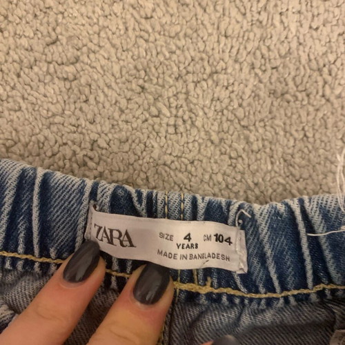 Girls' wide leg jeans 4 years Zara like new, blue