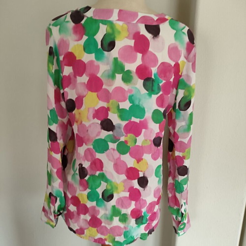 Herzen's Angelegenheit colorful silk blouse like new, S/M