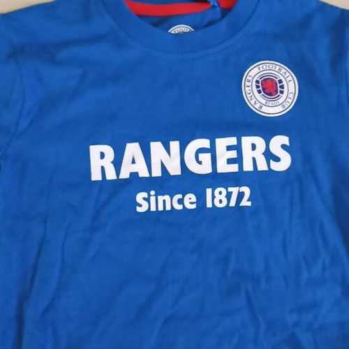 Rangers kids T shirt size 5-6 years blue new with tags