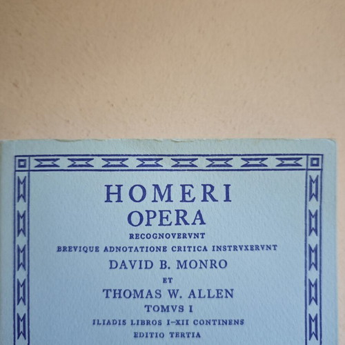 Homeri Opera Iliadis Volume 1 used, books 1 to 12