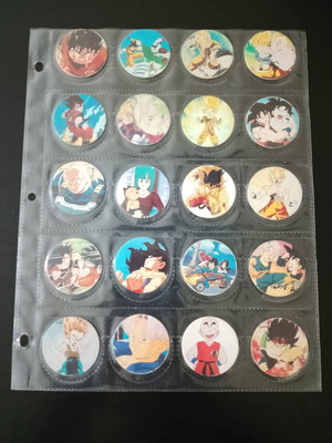 Dragonball caps used, complete collection of 77 pieces 1989