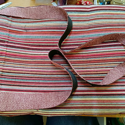 Handmade bag with pouch new vintage style set