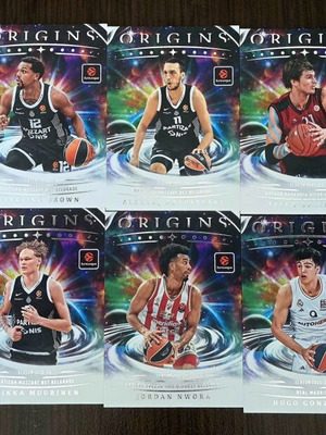 Panini Euroleague Origins 2025-2026 σετ με 8 βασικές κάρτες και patch nadir Hifi 29/49