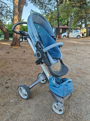 Καρότσι Stokke Xplory πλήρες σετ μεταχειρισμένο με αυγό και αξεσουάρ