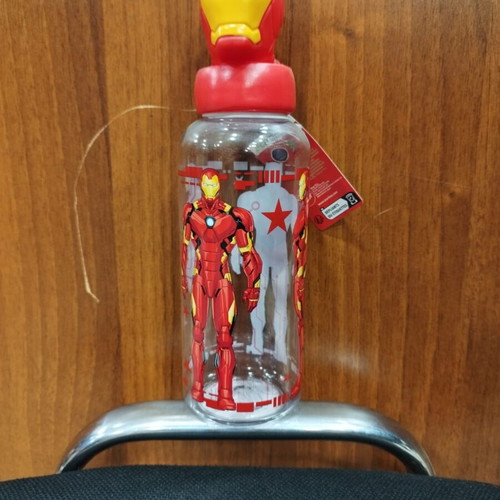 Ironman water bottle with 3D cap, new
