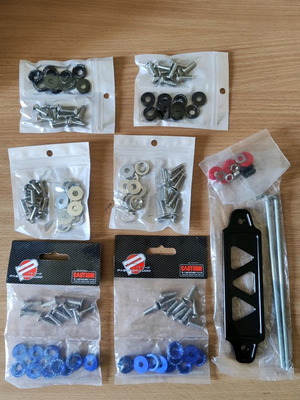Set of 60 screws and JDM Password car battery base new