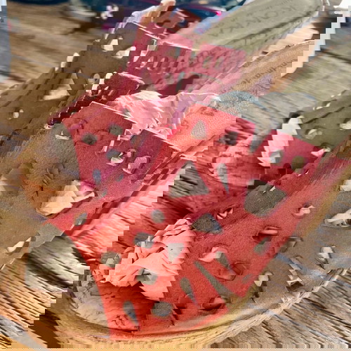 Δερμάτινα χειροποίητα mules KOKKAS SHOES 37, σαν καινούργια, κόκκινα