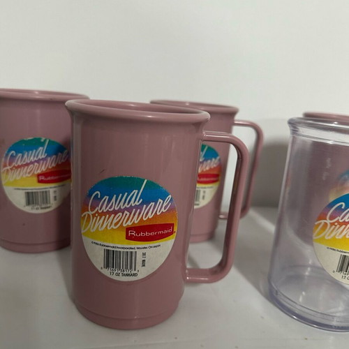 Rubbermaid mugs new, set of 7 pieces