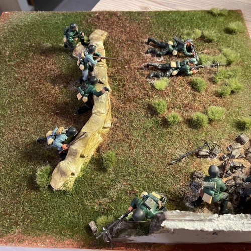 World War II diorama new, battle scene