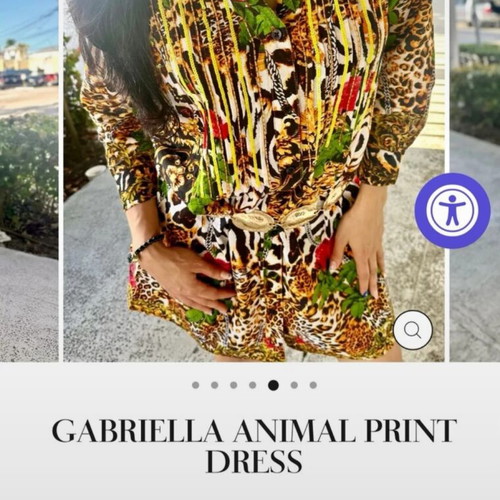 Caftan leopard print medium size new with tags