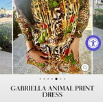 Caftan leopard print medium size new with tags