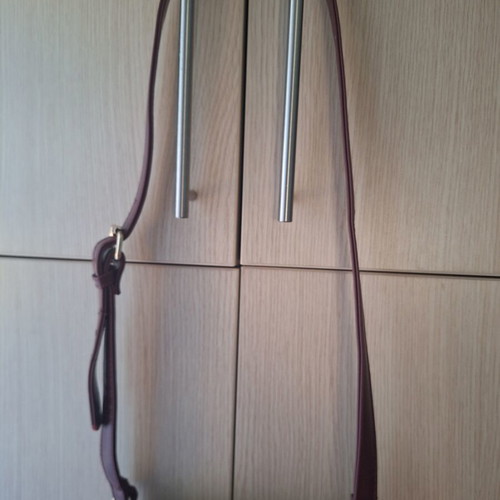 Doca crossbody bag new, red and gold, adjustable strap