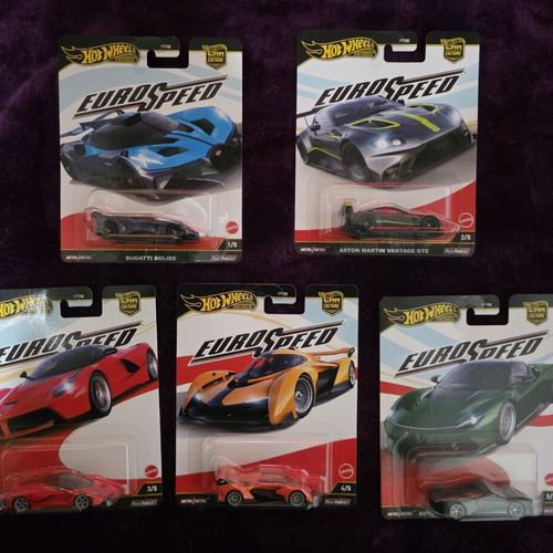 Hot Wheels Premium Eurospeed Full Set with Chase New