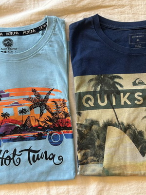 Surf T-Shirts Quiksilver & Hot Tuna μέγεθος M σαν καινούργιο