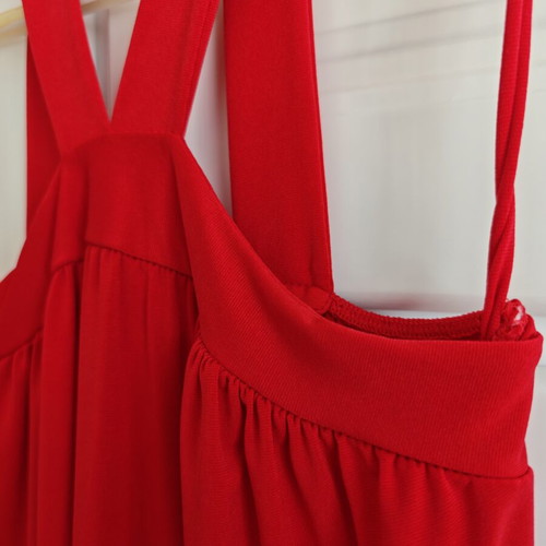 Red summer dress medium, new, unworn