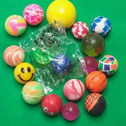 Pop Toys bouncing balls used, pack of 18 pieces