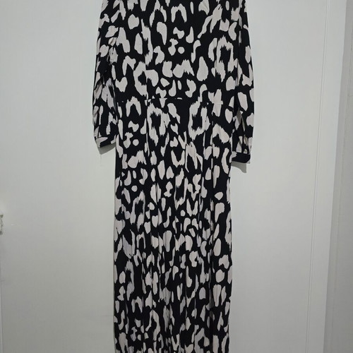 Mango dress new, black and beige, size S