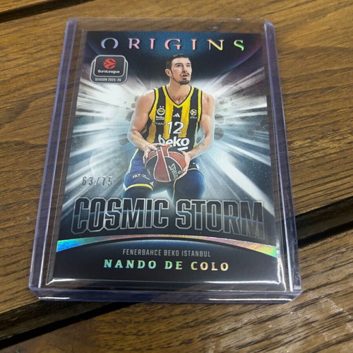 2025 Origins Euroleague Nando De Colo Cosmic Storm card new