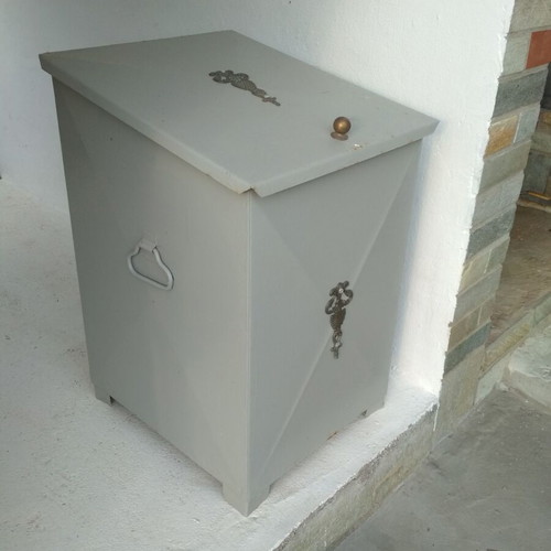 Metal Fireplace Wood Holder used with decorative elements