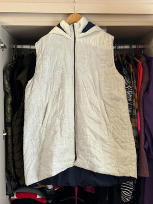 Honey plus size beige vest used, fits XXL