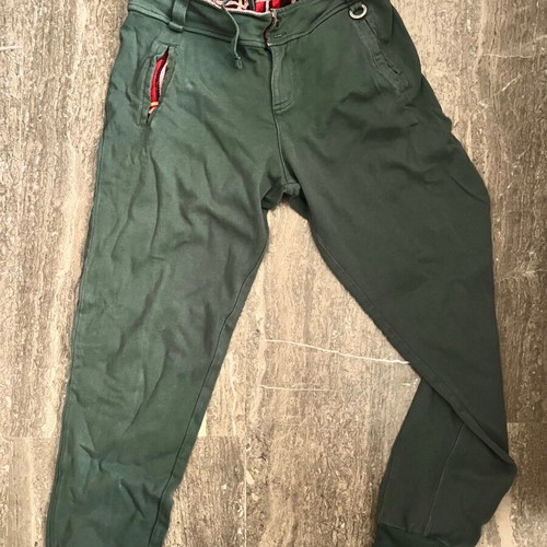 Pants used, size S, green