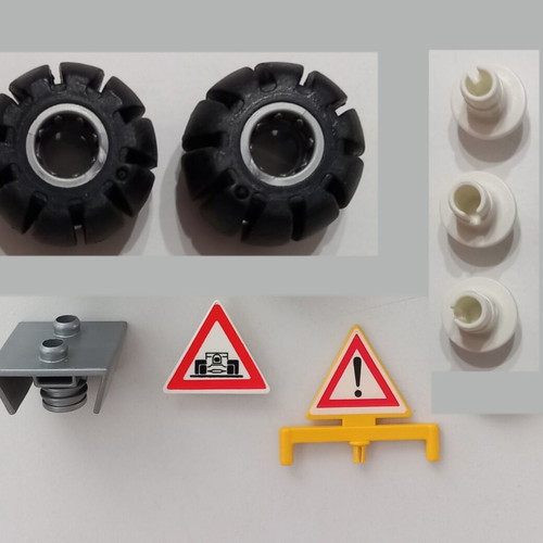 Playmobil wheels and parts used